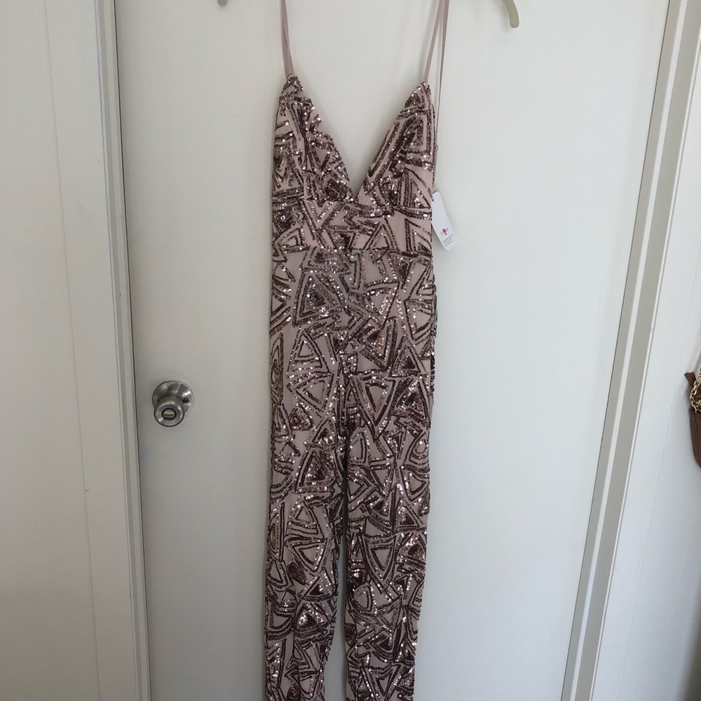 Gold Sequin Jumpsuit